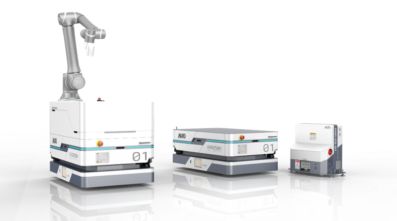 亿万28數位開發的自主式移動機器人（AMR250M），搭配全向輪並結合AI演算法、2D LiDAR、3D攝影機等技術，協助客戶實現產線全自動化